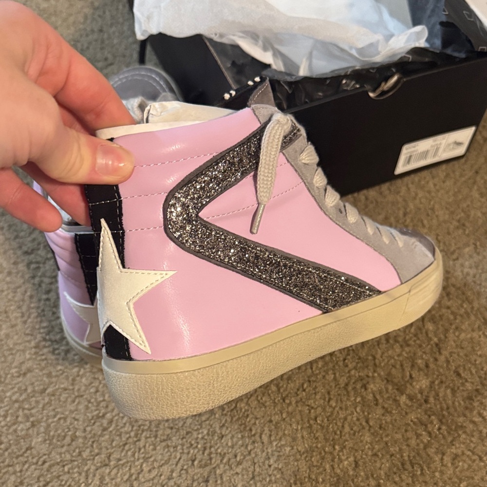 BRAND NEW ShuShop Lavender and Gray High-Tops